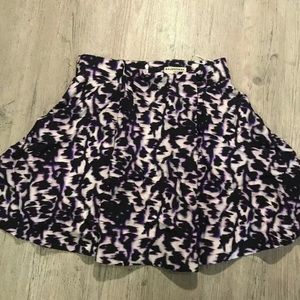 Balenciaga Paris Purple Abstract Classy Wrap Skirt